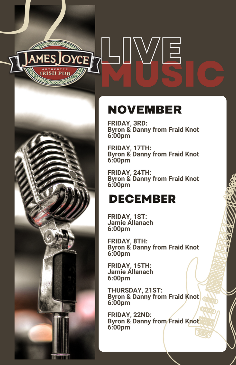 Reservations james joyce pub calgary stephen s avenue downtown